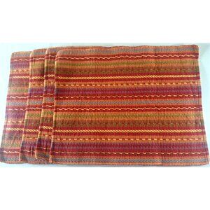 Bobby Flay Festive Placemats Set of 4 Striped Rainbow Southwest Woven 14x20